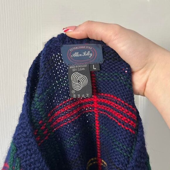 Vintage 80's Men's Pure Wool Sweater Vest Large - Picture 2 of 4